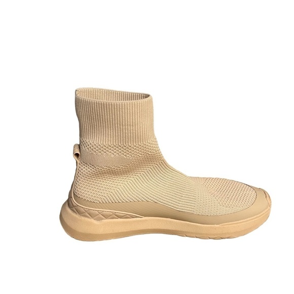 Zara STRETCHY SOCK-STYLE SNEAKER BOOTS Women’s 8.5 40 SHORT BROWN /SR19 Used - Picture 2 of 11